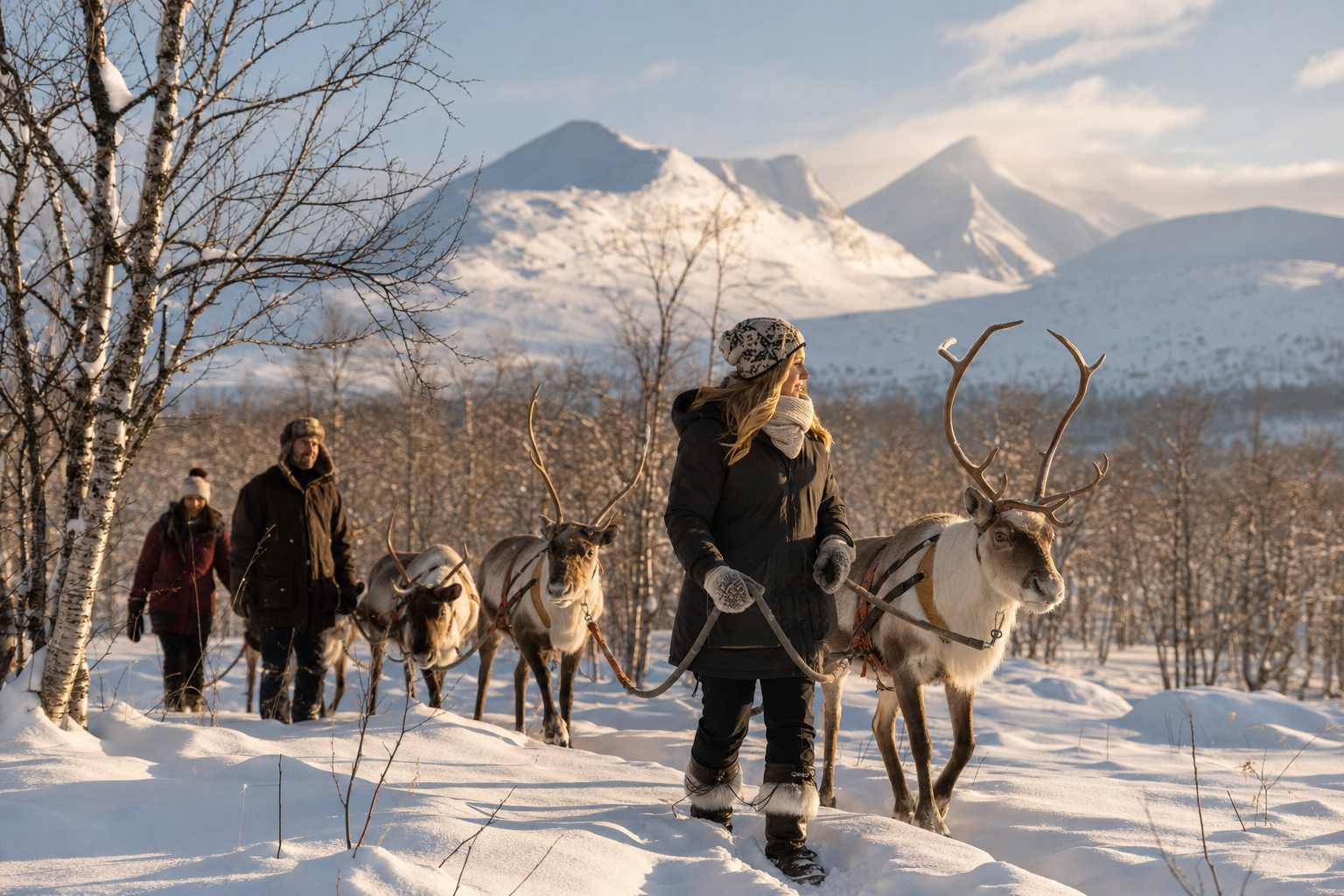 Reindeer in Swedish Lapland
